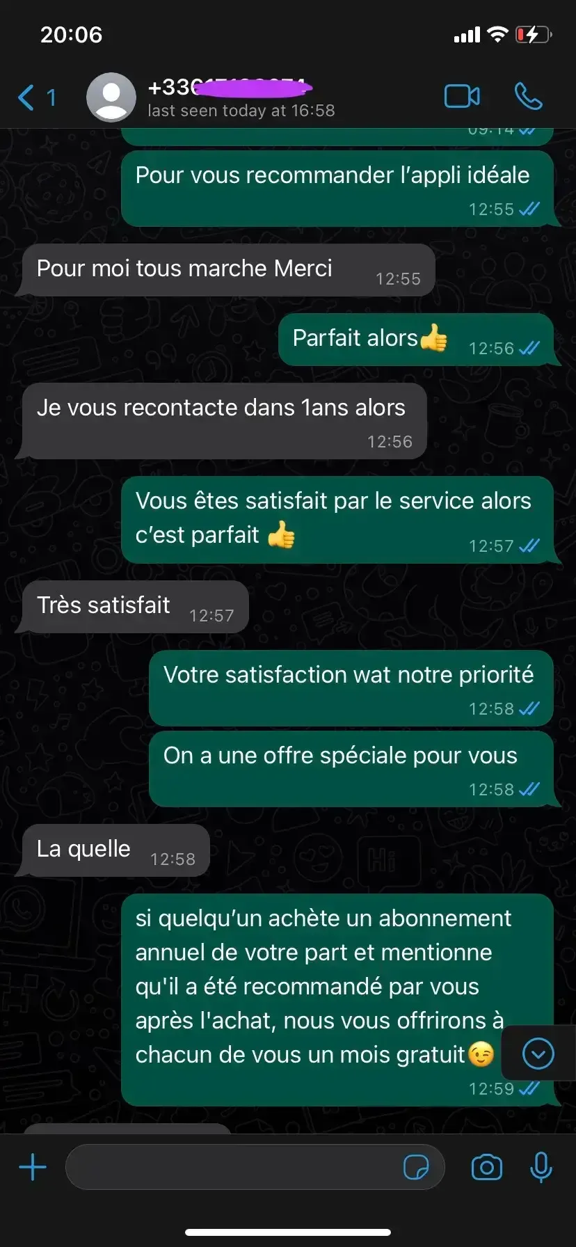 Avis client WhatsApp Boitier IPTV 8K — Très satisfait ✅